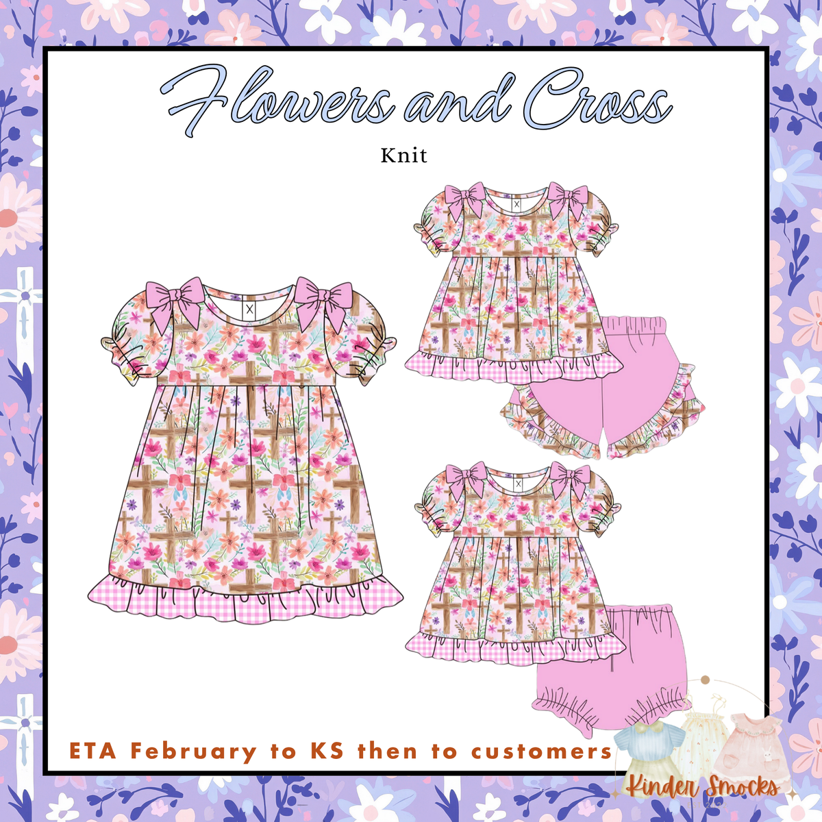 Kinder Play PO 6 Easter: Flowers and Cross (ETA February to KS then to customers)