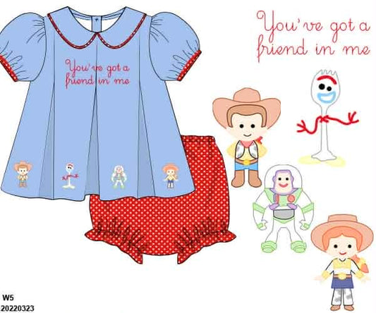 PRE-ORDER 43 Sweet Summer Part One: Friend In Me Bloomers Set (ETA: May to customer)