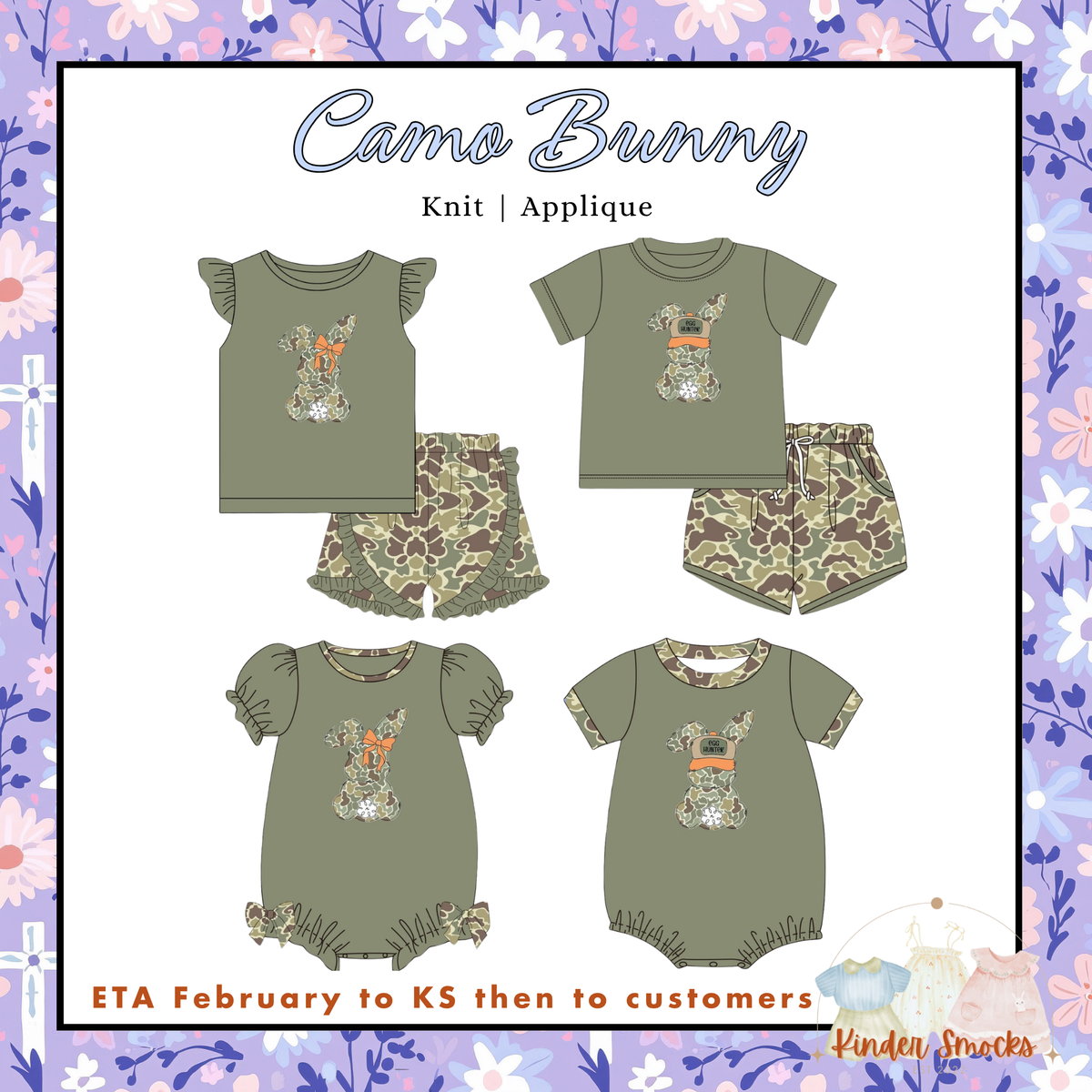 Kinder Play PO 6 Easter: Camo Bunny (ETA February to KS then to customers)