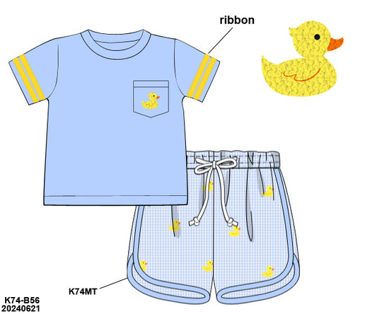 You Quack Me Up Shorts Set