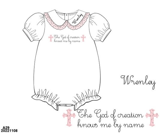 Child of God Pink Ruffles Bubble