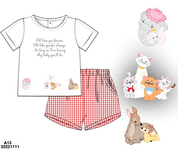 PRE-ORDER 42 Mother's Day: Love You Forever Shortie Set (ETA: March to KS then to customers)