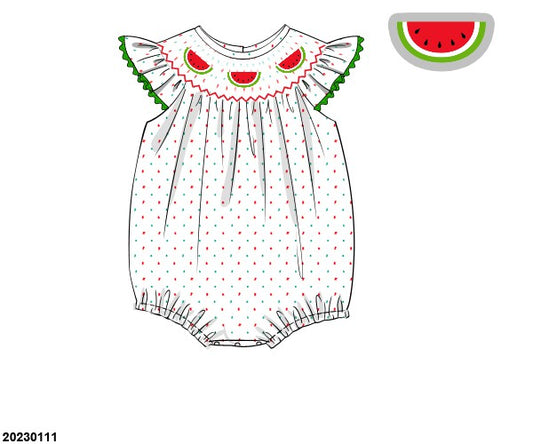 PO 30 RTS: One In A Melon Swiss Dot Bubble (ships in 3-5 business days)