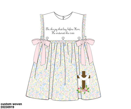 Hebrews 12:2 Floral Dress