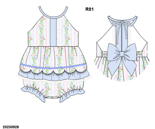 PO 31 RTS: Kallie Grace Floral Skirted Bubble (ships in 3-5 business days)