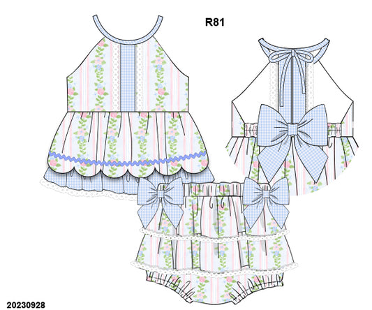 PO 31 RTS: Kallie Grace Floral Bloomer Set (ships in 3-5 business days)