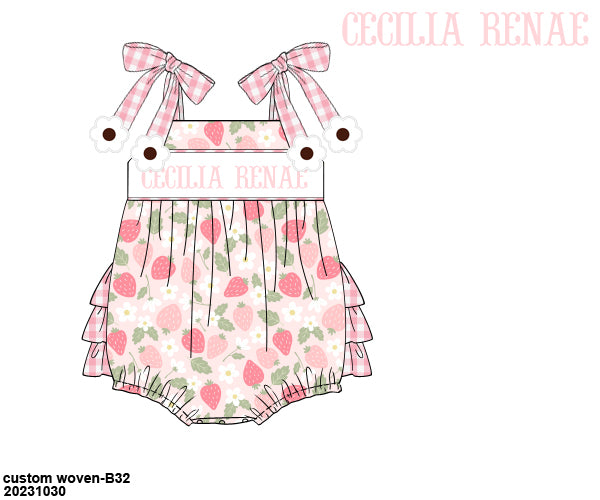 PO 29 EXTRAS RTS: Berry Sweet Bubble w/ Flower Ties (ships in 3-5 business days)