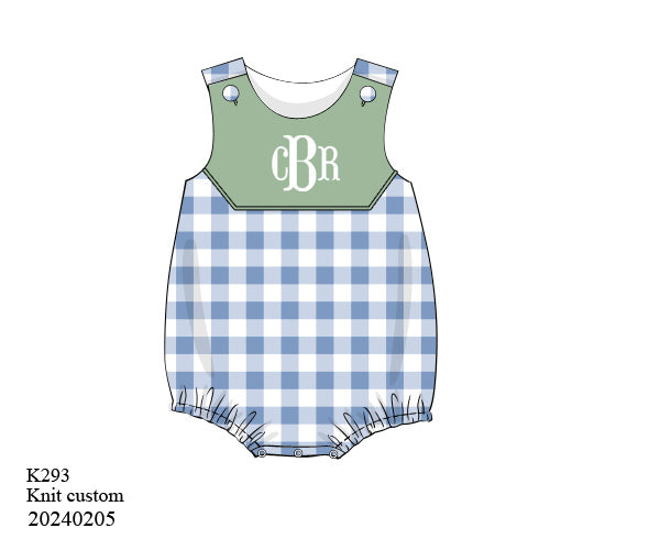 PO 29 EXTRAS RTS: Kristin's Floral Gingham Bubble (ships in 3-5 business days)