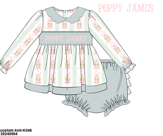 PRE-ORDER 36 CHRISTMAS PART ONE: Poppy's Gingerbread Bloomers Set (ETA: October to customers)