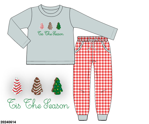 PRE-ORDER 36 CHRISTMAS PART ONE: Tis The Season Joggers Set (ETA: October to customers)