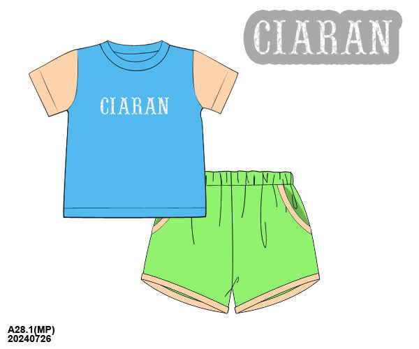 KS Colorblock Shortie Set - BEACH BUM
