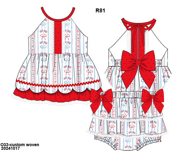 PO 29 EXTRAS RTS: American Sweetheart Bloomer Set (ships in 3-5 business days)