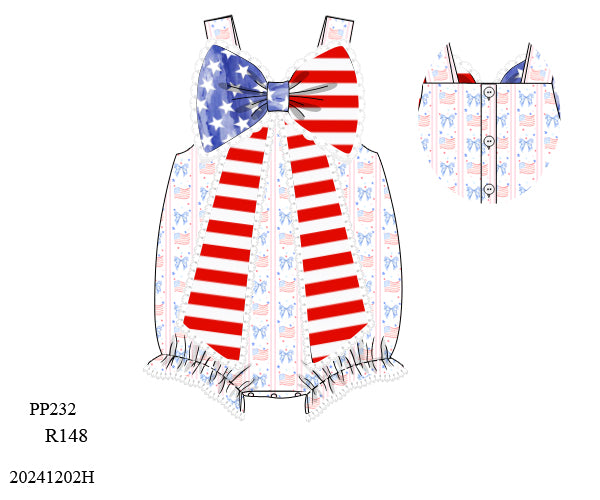 PO 30 RTS: RWB Big Bow Bubble (ships in 3-5 business days)