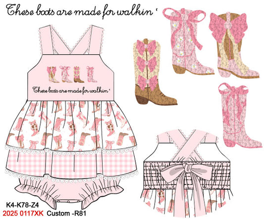 PO 30 RTS: Boots & Rodeo Skirted Bubble (ships in 3-5 business days)