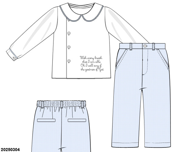 PRE-ORDER 39 Winter & More: Goodness of God Pants Set (ETA: December to KS then to customers)
