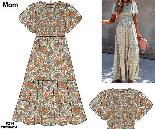 RTS PRE-ORDER 34 FALL PART ONE: Camellia Mom Dress