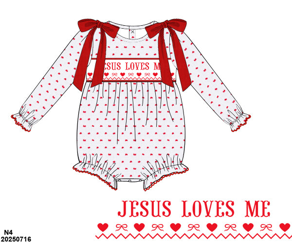 PRE-ORDER 38 Hello 2026: Red Swiss Dot Long Sleeves Bubble (ETA: November to KS then to customers)
