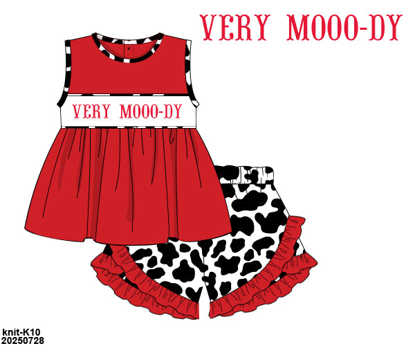 PO 46 CHARACTERS & MORE: Udderly Cute Ruffled Shorts Set (ETA: late June to customers)