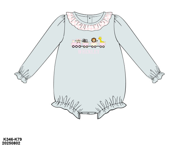 PRE-ORDER 39 Winter & More: Zoo Train Ruffled Bubble (ETA: December to KS then to customers)