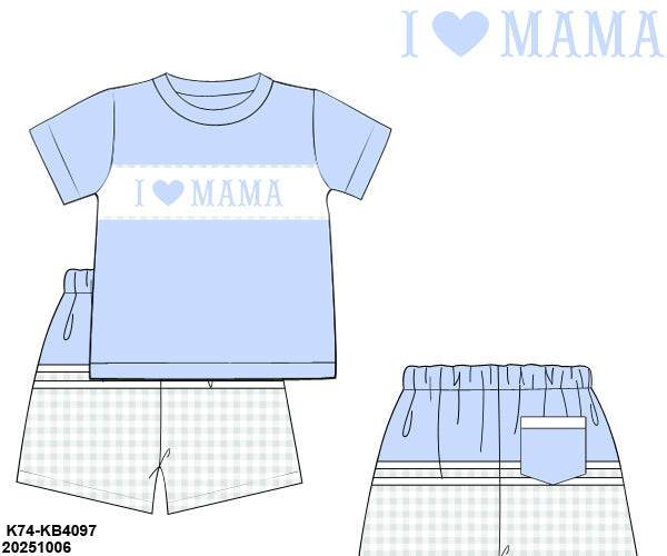 PRE-ORDER 42 Mother's Day: Kallie Grace Gingham Shorts Set (ETA: March to KS then to customers)