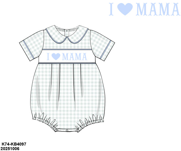 PRE-ORDER 42 Mother's Day: Kallie Grace Gingham Bubble (ETA: March to KS then to customers)