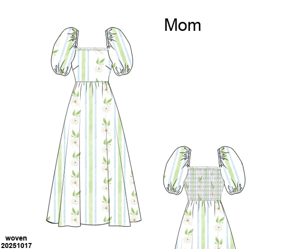 PRE-ORDER 42 Mother's Day: Magnolia Blues Mom Dress (ETA March to KS then to customers)