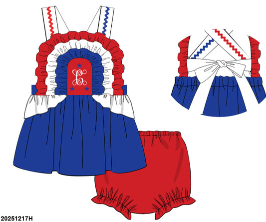 RTS EXTRA: RWB Bloomers Set (no monogram)