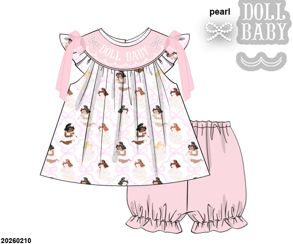 PO 46 CHARACTERS & MORE: Doll Baby Bubble Shorts Set (ETA: late June to customers)