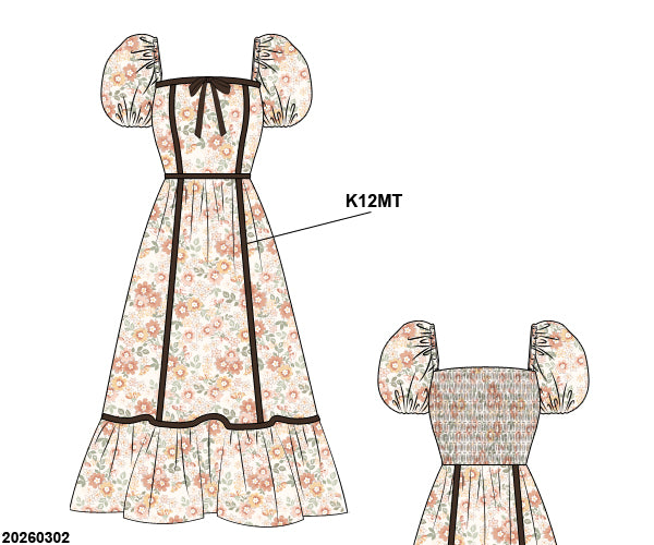 PO 48 FALL ONE: Amber Floral Dress - Adult (ETA: late August to customers)