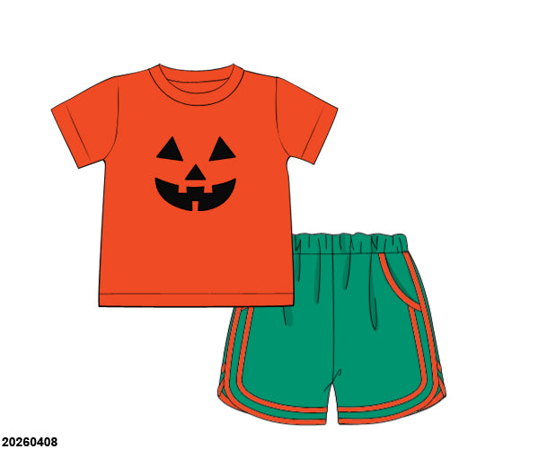 PO 48 FALL ONE: Pumpkin Face Shorts Set (ETA: late August to customers)