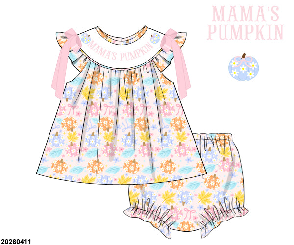 PO 49 FALL FINALE: Pumpkin Coquette Bloomers Set (ETA: late August to customers)