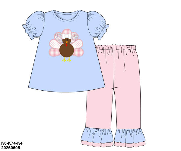 PO 50 THANKSGIVING: Gobble Gobble Pants Set (ETA late September to customers)