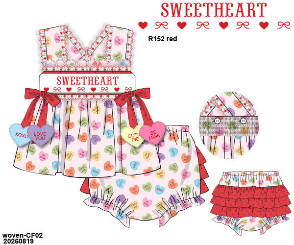 PO 53 VALENTINE: Sweetheart Bloomers Set (ETA late December to KS then to customers)