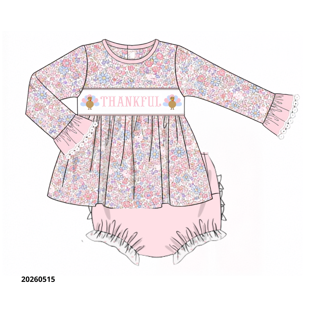 PO 50 THANKSGIVING: Thankful Turkey Bloomers Set (ETA late September to customers)