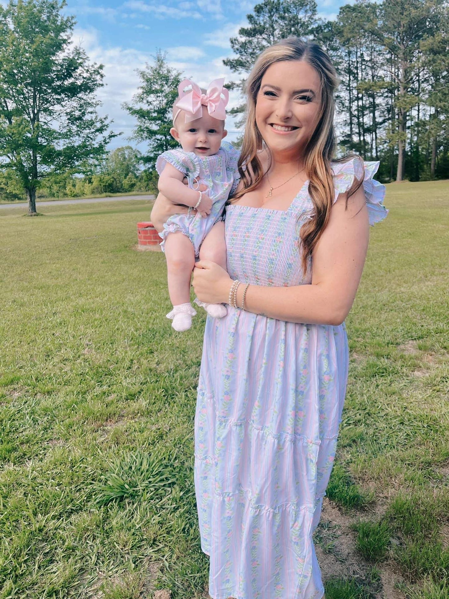 PO 31 RTS: Kallie Grace Floral Mom Dress (ships in 3-5 business days)