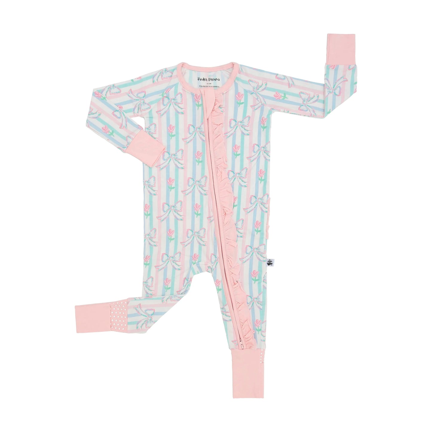 Kinder Dreams: Cece’s Bows Ruffled Zippy (ships in 3-5 business days)