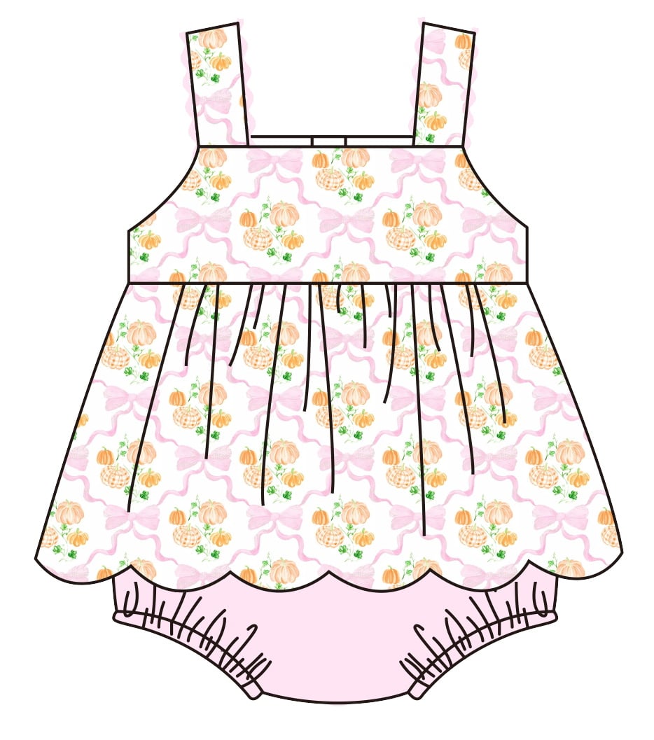 Sweet Pumpkin Skirted Bubble (ships in 3-5 business days)