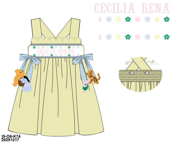 PRE-ORDER 44 Last of Summer: Pooh & Friends Dress (ETA: Late May to customer)