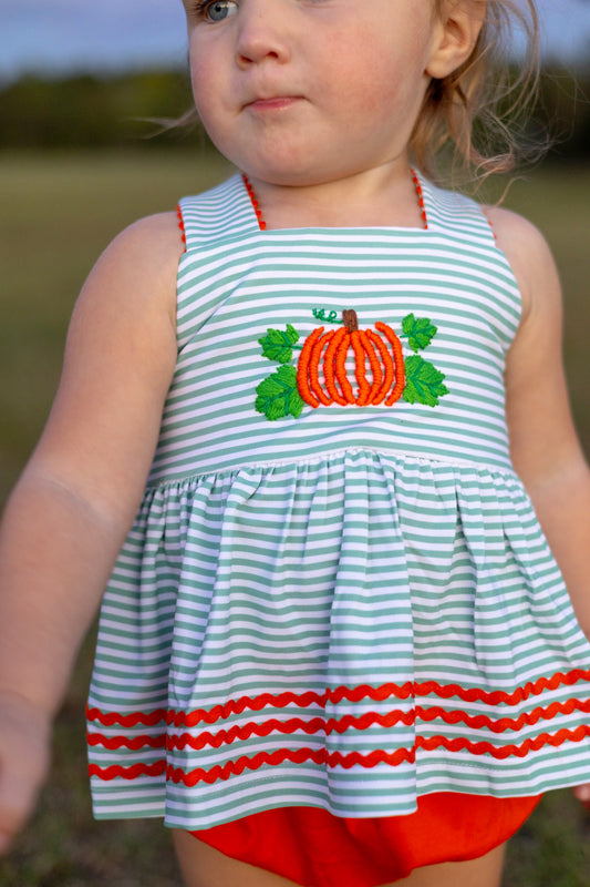 RTS FALL ONE: Little Pumpkin Bloomers Set (ships out in 3-5 business days)