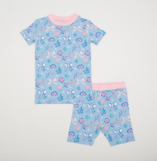 Kinder Dreams: Amora’s Floral Two-Piece Shorts Set (ETA: November to Kinder Smocks then to customers)