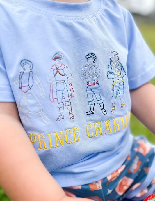 PRINCE CHARMING" Shorts Set