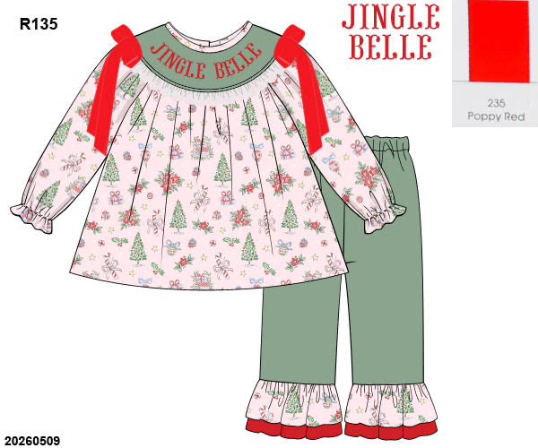 PO 51 LAST OF CHRISTMAS: Joyful Tidings Pants Set (ETA late October to customers)