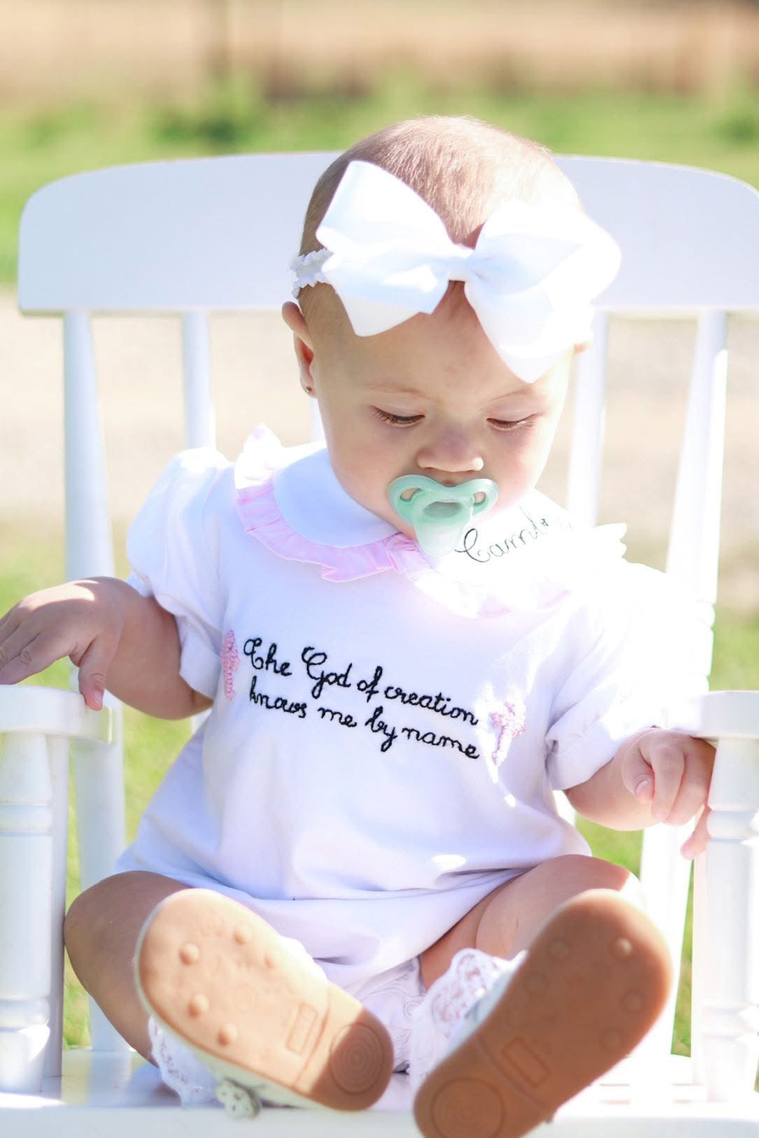 Child of God Pink Ruffles Bubble