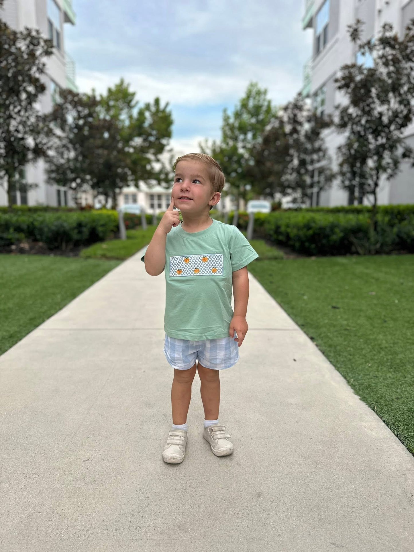 Geo Pumpkins Shortie Set