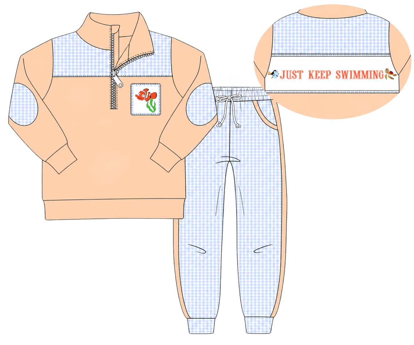 PO 52 MAGICAL WINTER: Big Blue World Joggers Set (ETA late November to customers)