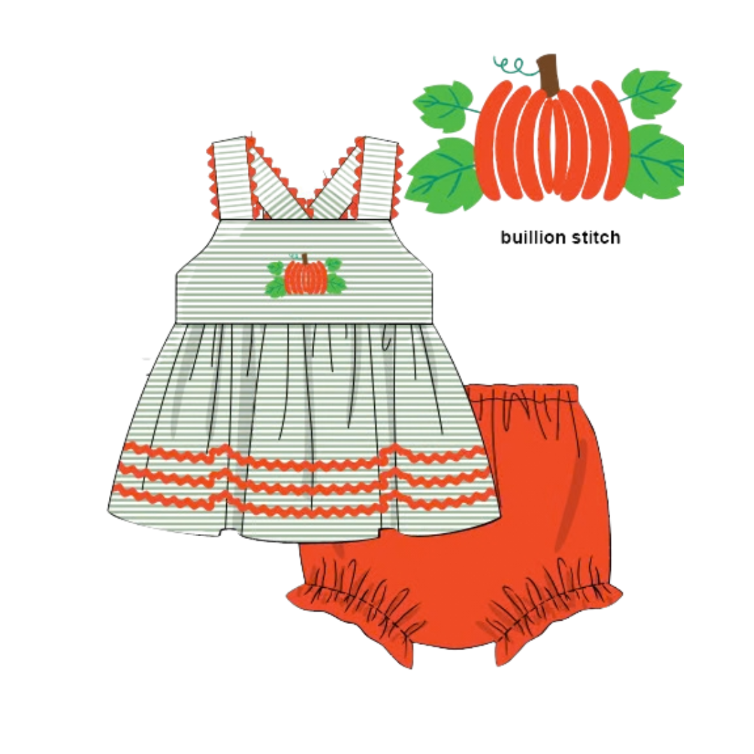 PO 48 FALL ONE: Little Pumpkin Bloomers Set (ETA: late August to customers)