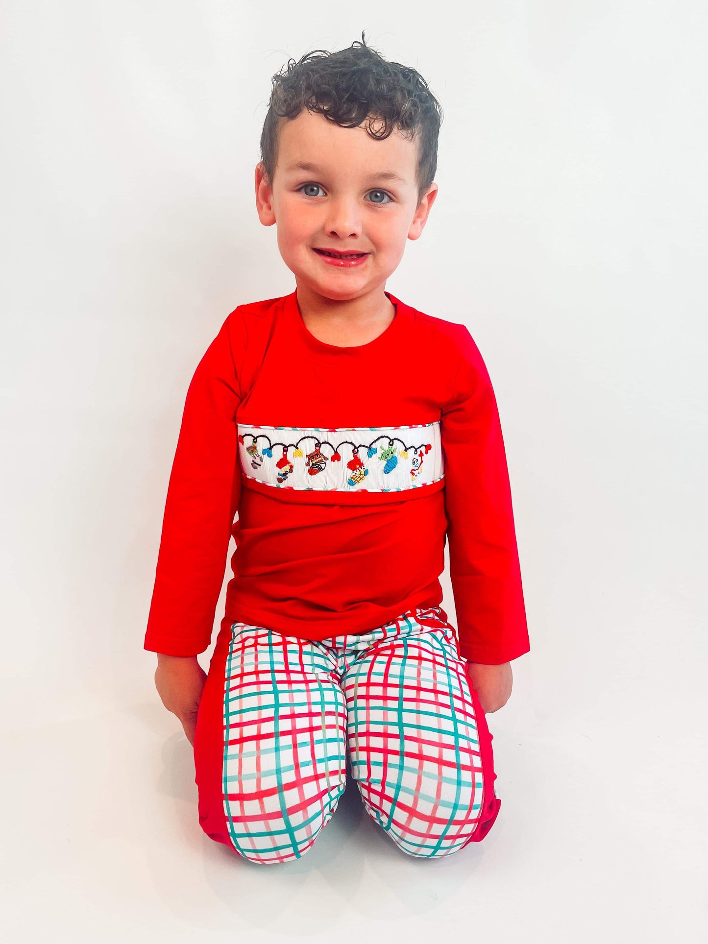 PO 12: Andy’s Christmas Stockings Jogger Set (Ready To Ship)