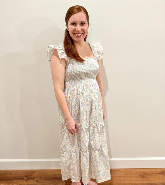 Hebrews 12:2 Floral Mom Dress