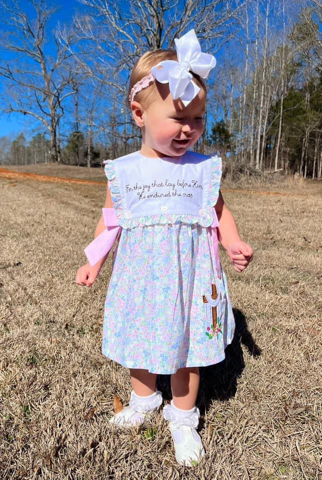 Hebrews 12:2 Floral Dress