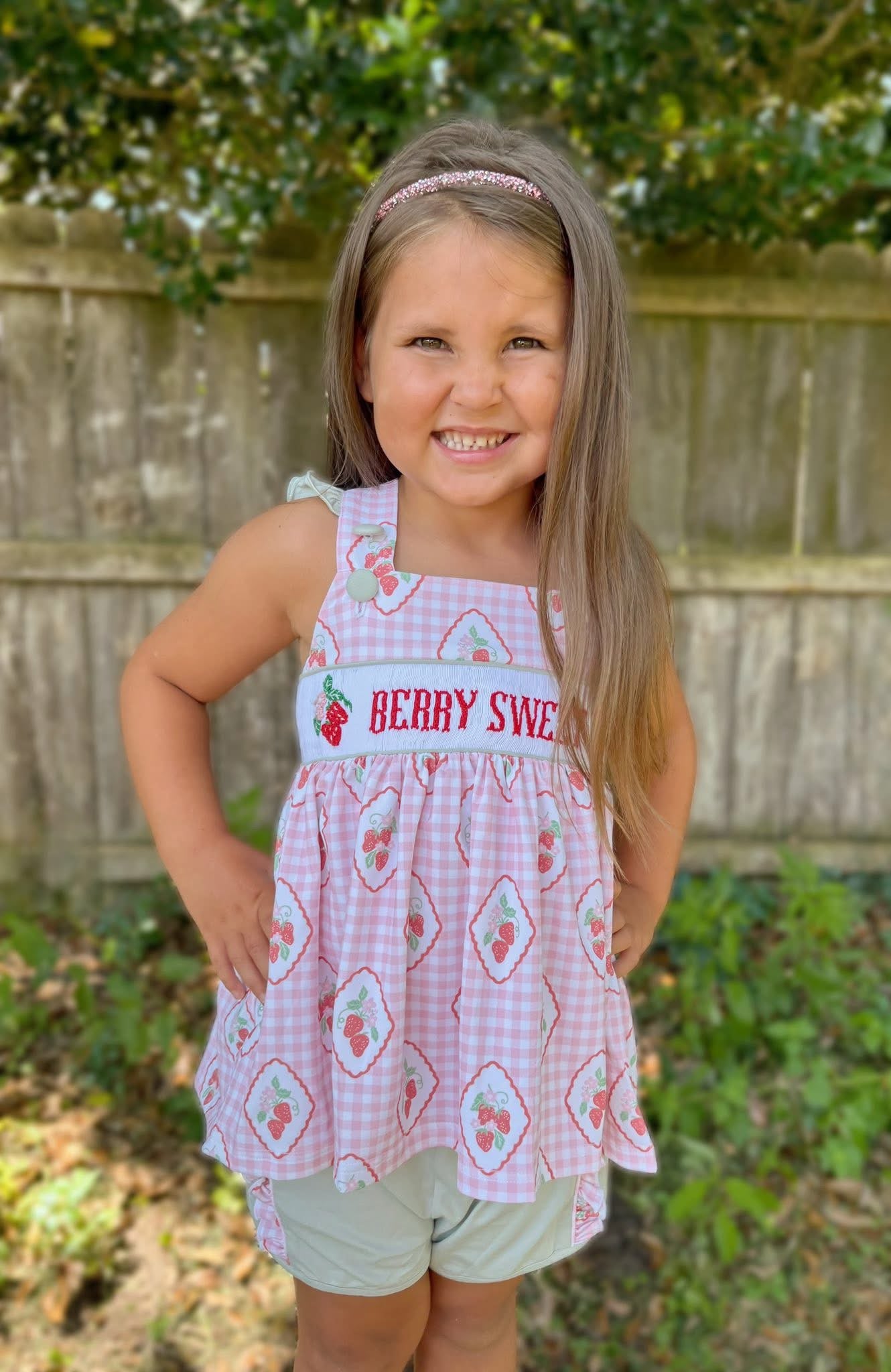 PO 29 EXTRAS RTS: Berry Sweet Ruffled Shorts Set (ships in 3-5 business days)